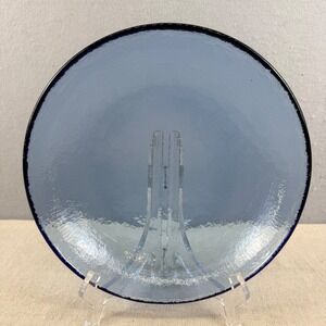 Fire and Light Glass Cobalt Blue 9" Pasta Soup Bowl Recycled Glass